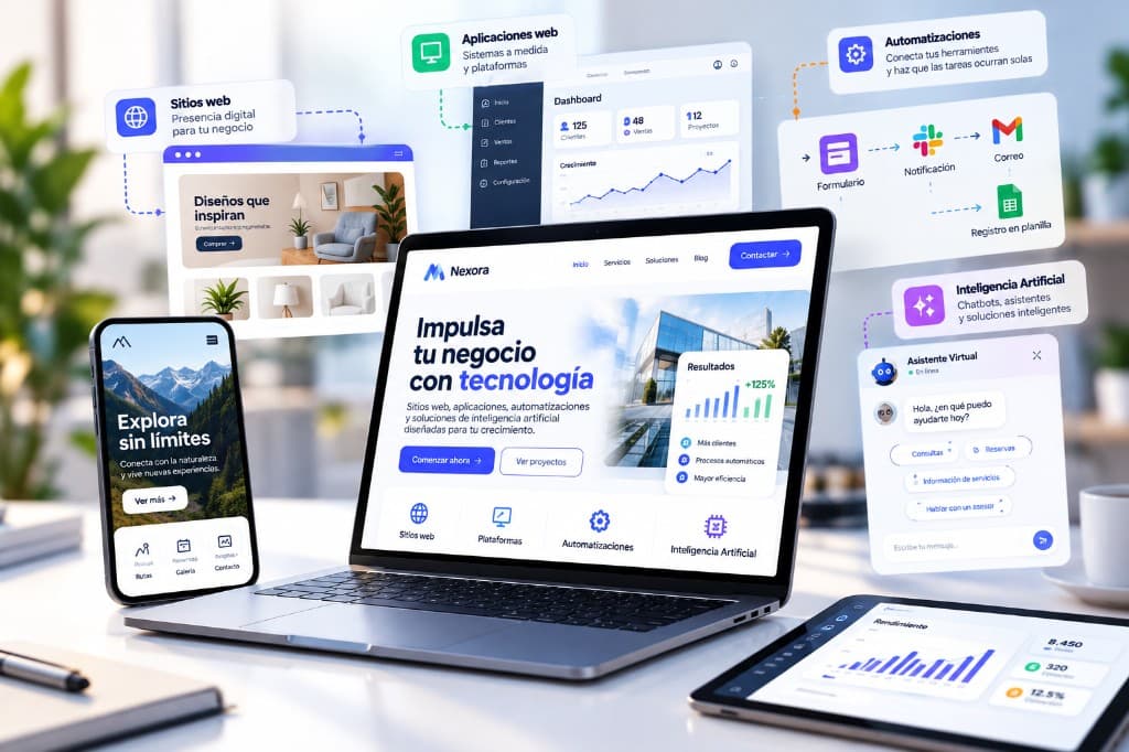 Soluciones digitales CarDev: sitios web, plataformas, automatizaciones e inteligencia artificial